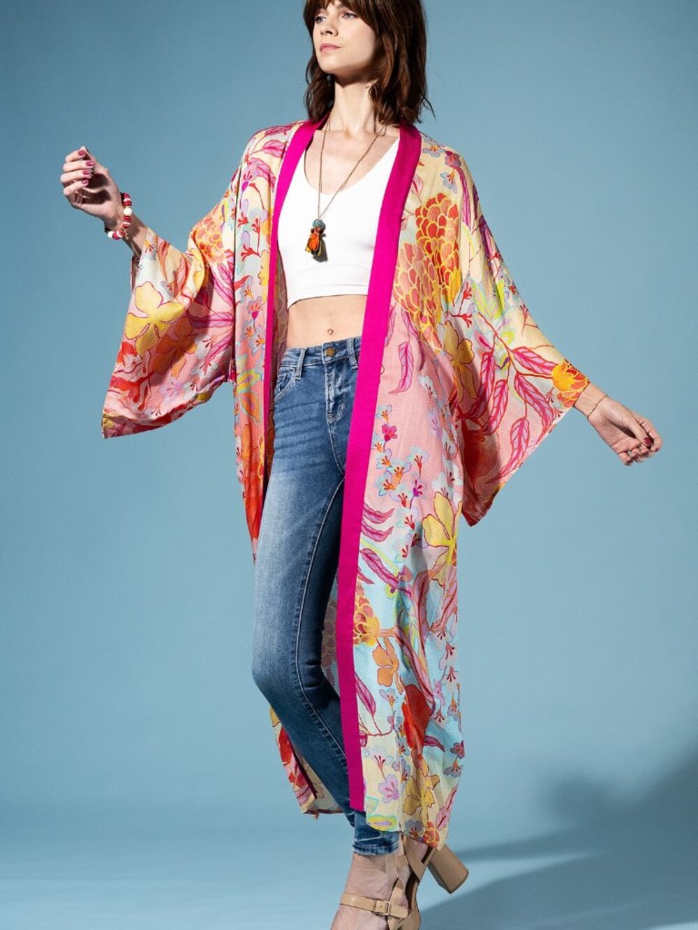 260 | Aurora Petals Blossom Kimono